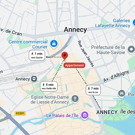 Lejlighed T3 Hypercentre - & Garage - A Pied Annecy